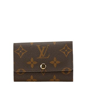 ルイ ヴィトン モノグラム ミュルティクレ６ キーケース M62630 ブラウン PVC レザー レディース LOUIS VUITTON 【中古】