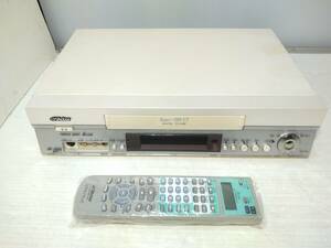 あ//しH1109　Victor ビクター　HR-S550 VHS ビデオデッキ　2001年製　リモコン付き　動作品