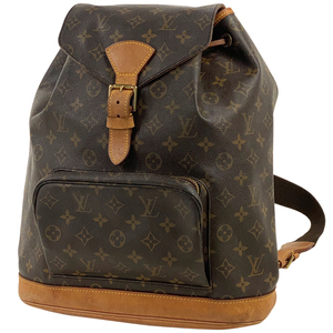 ルイ・ヴィトン Louis Vuitton モンスリ GM バックパック デイパック リュック モノグラム ブラウン M51135 レディース 【中古】