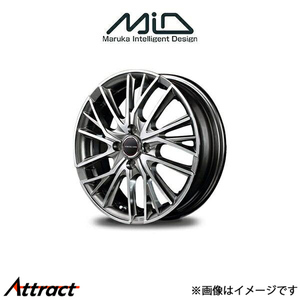 MID ヴァーテックワン ヴァルチャー アルミホイール 1本 スクラムワゴン DG64W(14×4.5J 4-100 INSET45 シルバー)VERTEC ONE VULTURE