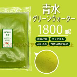 水質改善★ミドリムシ　1800ml★　めだか　メダカ　針子　エサ 稚魚 ベタ　psb　 金魚　ミジンコ　クロレラ　ゾウリムシ スポイト付き