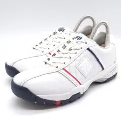 FILA フィラ ゴルフシューズ 23cm ホワイト アウトドア クリーニング済