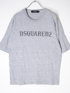 ディースクエアードDSQUARED2 国内正規品2018半袖サマーニット ロゴTシャツ[LKNA67918]