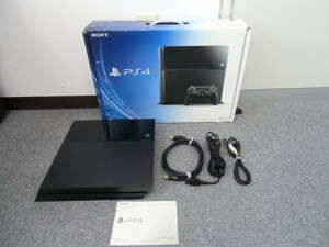 現状品 通電確認済み SONY ソニー PlayStation4 プレイステーション4 PS4 CUH-1100A 500GB ブラック 商品詳細必読 激安1円スタート