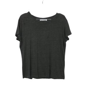 ★Acne Studios アクネストゥディオズ ★半袖 リネン カットソー Tシャツ カーキ系 トップス size 165/80A 管:B:06