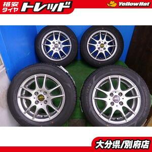 4本 中古 シュナイダー RS-5 14x 5.5J +45 5H114.3 新品 グッドイヤー E-Grip EG01 175/65R14 82S bB サクシード プリウス ヴィッツ ノー