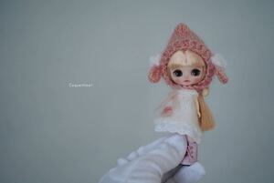 Coquettina* カスタムプチブライス .custom petit Blythe + Sweet milk Bear +