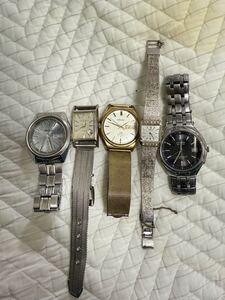 SEIKO セイコーKS 自動時計まとめ売り5個 SEIKO CITIZEN,SEIKO(LM 25 jewels),SEIKO(5 ACTUS),CITIZEN(Eco-drive),SEIKO(17 jewels),21 jew