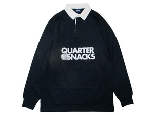 新品☆最安 QUARTER SNACKS クォータースナックス GLOBE RUGBY ラガーシャツ ネイビー SIZE:M.alltimers dime gx1000 polar skate huftc