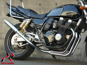 プリティー YAMAHA XJR400 4HM 4-1管 50.8π ALサイレンサータイプ3 マフラー メッキ