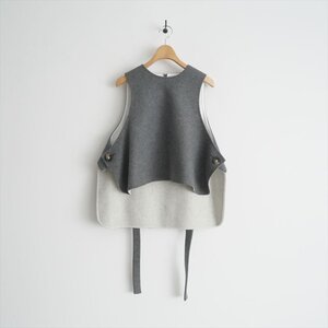 2023AW・人気完売品 / ENFOLD エンフォルド / WIDE-BOX VEST ベスト 38 / 300GA230-1090 / 2412-1083