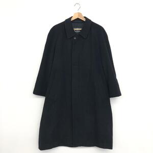 ◆Aquascutum アクアスキュータム ステンカラー コート S◆ ブラック メンズ アウター カシミヤ100％