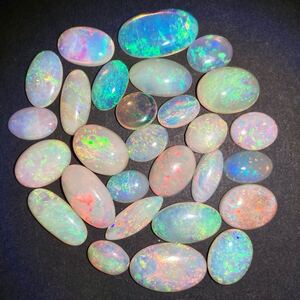 1円〜!!遊色効果!!☆天然オパールおまとめ101ct☆j 約20.2g ルース 裸石 宝石 ジュエリー jewelry opal w5 す21