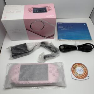 ★希少 ほぼ完品 美品★PSP 本体 ブロッサム・ピンク PSP-3000ZP★1円スタート レア Portable SONY ソニー サモンナイト