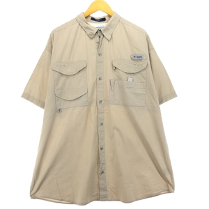 古着 コロンビア Columbia PFG 半袖 フィッシングシャツ メンズXL /eaa452705