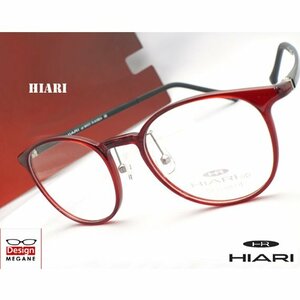 即決★眼鏡一式☆度入レンズ込★designメガネ★ HIARI (ひおり) Eyewear グリルアミドTR-90 WineRed 度付き/度なし/伊達メガネ【メガネ通販