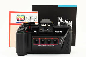 ★外観美品★NISHIKA ニシカ 3-D N8000 35mm 4眼 コンパクトフィルムカメラ★説明書付き　#1043L825