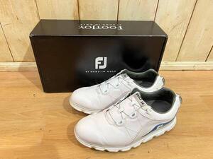 FOOT JOY フットジョイ size 24.5 ゴルフシューズ PLO SL BOA プロSL ボア 53291J スパイクレスシューズ ゴルフウェア ホワイト ブルー