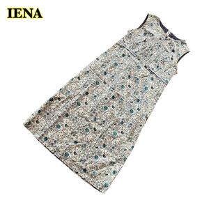 【AY1760】 IENA イエナ　ノースリーブワンピース　花柄　総柄　コットン　サイズ不明