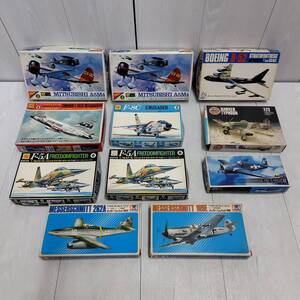 【 送料無料 】 未組立 ◆ 戦闘機 11セット F-5C F-8C メッサーシュミット B-52 F-102A 九六艦戦 TYPHOON F6F-5 プラモ 模型 趣味 軍用機