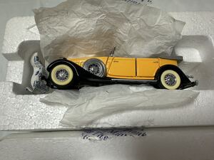 【未使用と思われます】FRANKLIN MINT フランクリンミント1934 Packard Convertible イエロー/ブラック 1/43 希少 レア(管理No.A6）