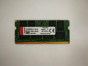 保証あり Kingston製 99U5663-003.A00G DDR4 2400 PC4-19200 メモリ 16GB ノートパソコン用