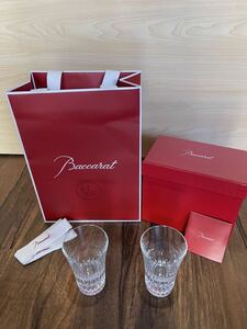 Baccarat バカラ 未使用 美品 ベルーガ タンブラー 　ロックグラス オールドファッション ペアグラス 