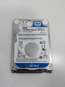 【使用時間1081時間】WD WD5000LPCX 500GB 2.5インチ 7mm 正常判定 YAHD0151