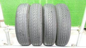 S0720IS ブリヂストン K370 145/80R12 80/78N LT 12インチ サマータイヤ 20年製 4本