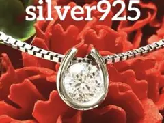 ☆美品☆silver925 馬蹄モチーフ　アジャスターネックレス