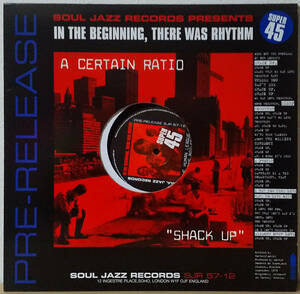 A Certain Ratio / The Human League - Shack Up / Being Boiled UK盤 12inch Soul Jazz Records - SJR 57-12 2002年