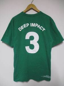 J-WAVE CHALLENGE SPORTS57 DEEP IMPACT ディープインパクト 競馬 2005 三冠記念 Tシャツ Lサイズ