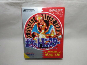 【GB】 美品　GAME BOY【ポケットモンスター赤】ゲームボーイカラー　ソフト/箱/取説付　任天堂/当時物/現状保管品