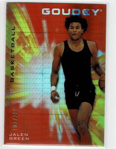 2021 UD Goodwin Champions Jalen Green Goudey Platinum Orange Prism /399