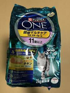 ピュリナワン キャット 健康マルチケア 11歳以上 チキン2kg×6袋　計12kg