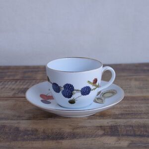 ロイヤルウースター ワイルドハーベスト コーヒーカップ ソーサー Royal Worcester Wild Harvest #230222-1~5 イギリス ヴィンテージ 食器