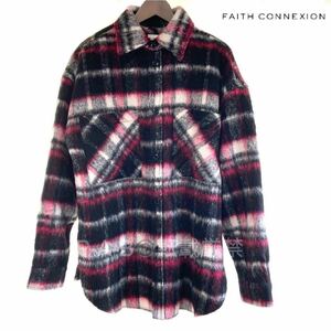 新品 タグ付き FAITH CONNEXION ブラッシュドツイード シャツ / フェイスコネクション ツイード ブラッシュドウール タータン チェック