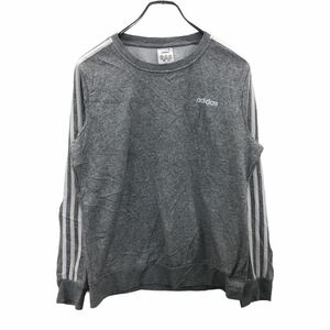 adidas ロゴスウェット Mサイズ アディダス グレー スポーツ 古着卸 アメリカ仕入 t2210-3150