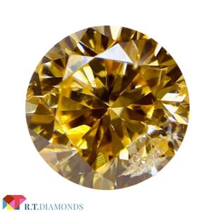 FANCY INTENSE YELLOW ORANGE 0.325ct RD/RT2019/GIA/CGL