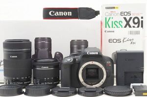 ☆極上美品☆ Canon キャノン EOS Kiss X9i ダブルズームキット 元箱 付属品 ♯24121006