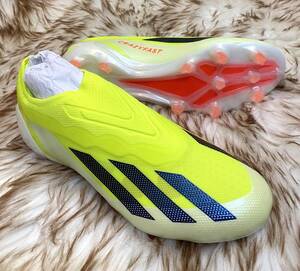 《激安即決/トップモデル/大人規格/紐なし》adidas X CRAZYFAST.1 LL FG22.0cm《イエロー》