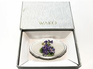 銀座・和光 NACON プチポワン 17.8g 花柄 リップホルダー 共箱付属