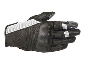 Alpinestars MUSTANG V2 LEATHER GLOVE (12) BLACK/WHITE サイズM