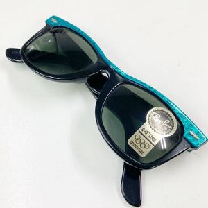 【ヴィンテージ未使用】Ray-Ban WAYFARERサングラス レイバン ウェイファーラー （ブラック/ブルー）