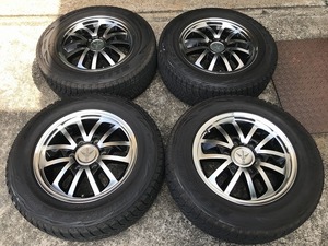 215/65R16　ブリザックDM-V1　スタッドレス　１６インチ　6.5J　オフセット35　PCD139.7-6　4本　ハイエースなど