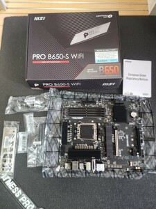 MSI マザーボード PRO B650-S WIFI 【AMD Ryzen 7000 シリーズ(AM5)対応】 B650搭載 ATX 最大DDR5-7200 (OC)対応 MB6268 