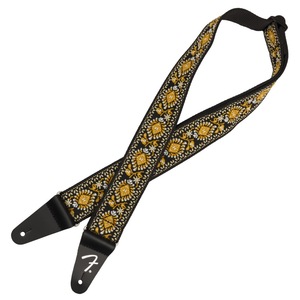 フェンダー Fender Pasadena Woven Strap Yellow Lotus 2 ギターストラップ