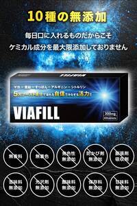 1090【新品未使用/賞味期限2025.10】VIAFIIL マカ 亜鉛 アルギニン シトルリン すっぽん 厳選成分配合 日本製 40粒(40日分)