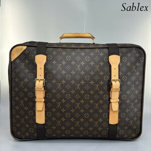 1円【超極美品】LOUIS VUITTON ルイヴィトン M23354 サテライト 60 トラベルバッグ ハンドバッグ インテリア 旅行モノグラム トランク