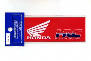 1枚 HONDA（ホンダ） ウイングマーク HRCステッカー(赤ベース)【R1079】